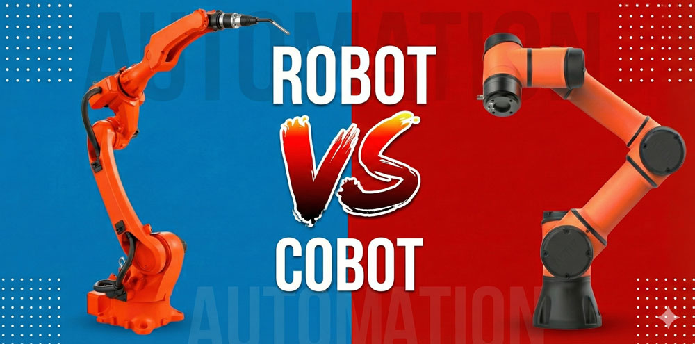 So sánh cobot hàn và robot hàn công nghiệp